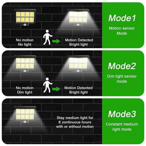 COB  LED Solar Split Lamp Motion Sensor Waterproof Outdoor