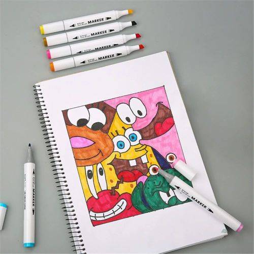 80 Colour Double Head Permanent colour  Markers