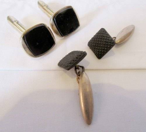 Interesting pieces, array of collectible cuff links, including rare shipping cuff links, tie clip!!!
