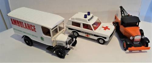 Three Diecast model Service vehicles, two by Corgi and one Matchbox Lesney Model 1:43 scale