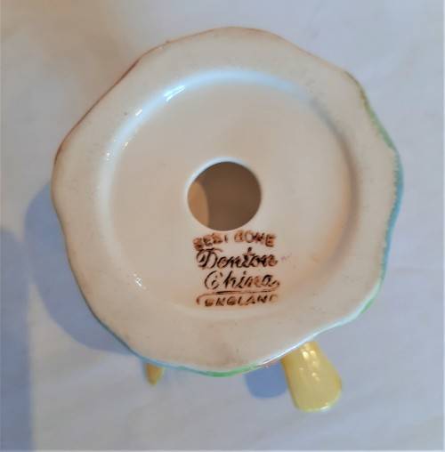 Seldom seen in this excellent condition-Denby China Blue Bird in flight on base.