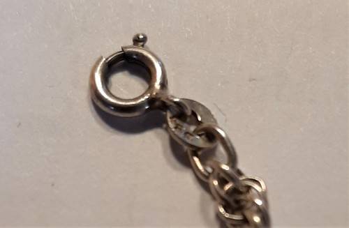 Another Heavy and longer 62cm twist rope design solid 925 silver neck chain working clasp, 14.9gr