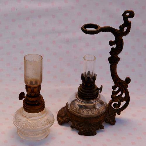 CRESOLENE LAMP STAND WITH 2 LAMPS