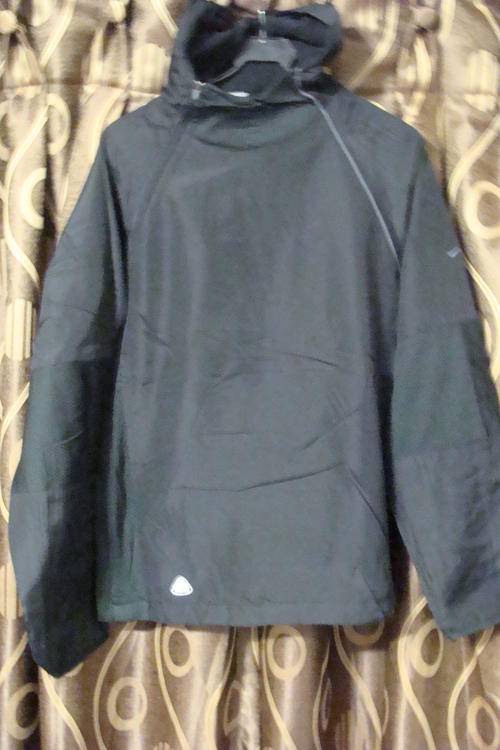 Black Jacket with hood - Slim Fit Large