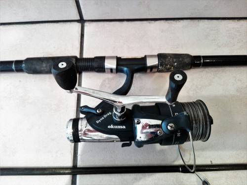 FISHING RODS CARP MASTER COMPLETE WITH OKUMA REELS X 2 * BID FROM R1 START FOR BOTH COMPLETE RODS *