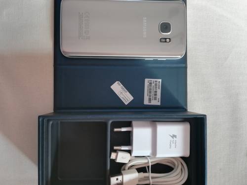 Samsung Galaxy S7 - Silver Titanium * Free Body Glove Cover *