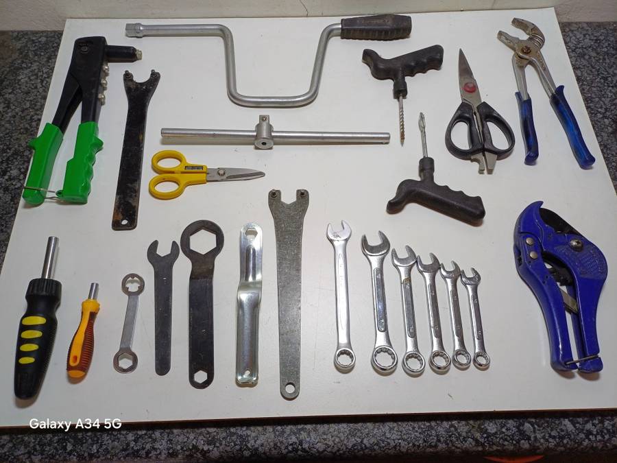Assorted Hand Tools - 24 Items in Total which includes the Tool box - Bid to win or make an offer!