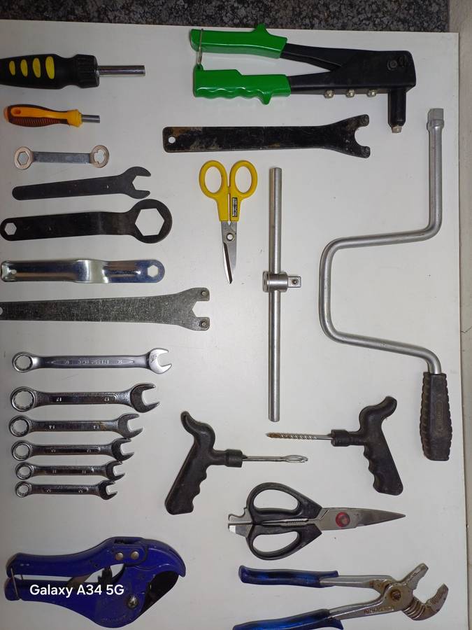 Assorted Hand Tools - 24 Items in Total which includes the Tool box - Bid to win or make an offer!