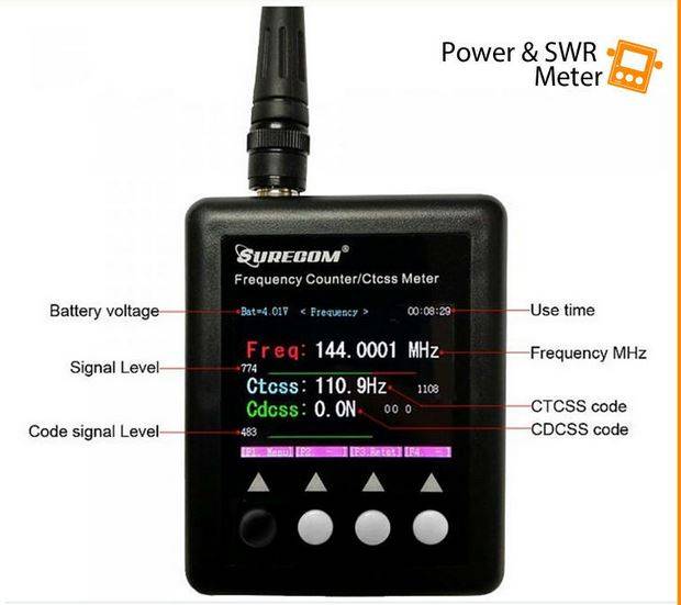 Baofeng : SF401 PLUS Portable Frequency Counter with CTCCSS/CDCS