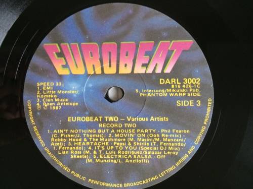 Eurobeat Volume 2 (2xVinyl LP)