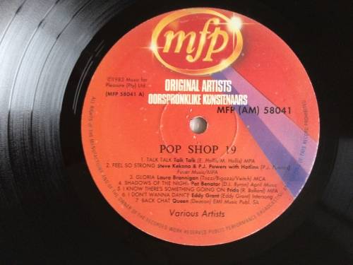 Pop Shop 19 (Vinyl LP) (Cover VG, LP Excellent)