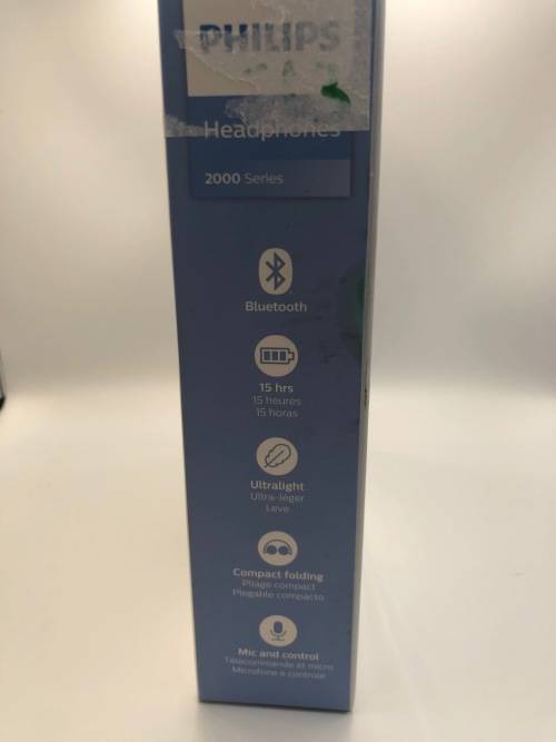 Philips 2000 Series TAUH202 On-Ear Wireless Headphones with Microphone (Black)