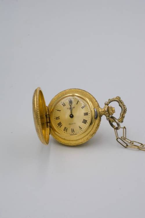Tissot Gold Plated Pocket Watch (Quartz)