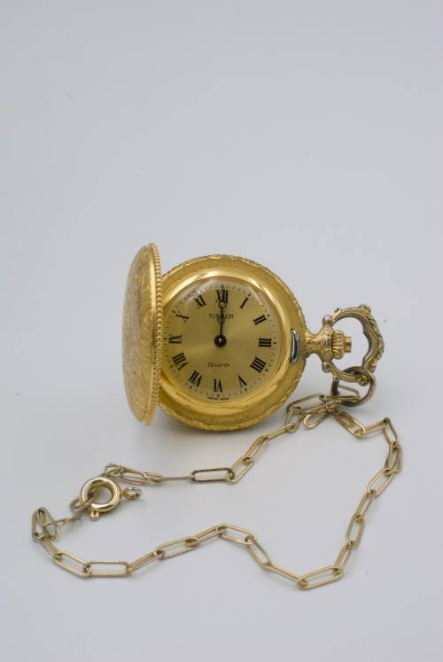 Tissot Gold Plated Pocket Watch (Quartz)
