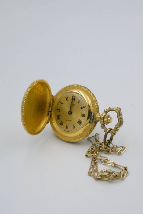 Tissot Gold Plated Pocket Watch (Quartz)