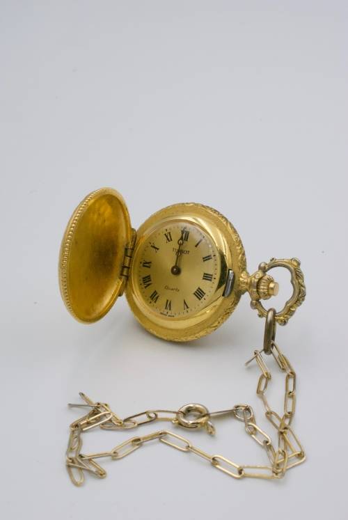 Tissot Gold Plated Pocket Watch (Quartz)