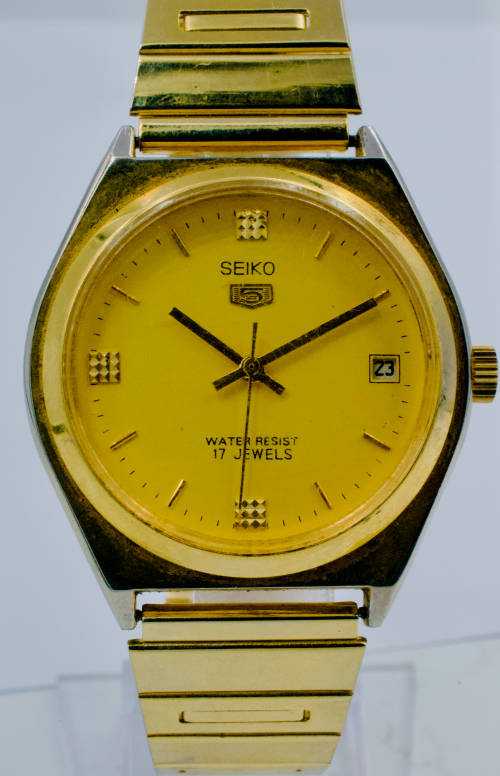Seiko (REPLICA) Gold plated watch (Mechanical)