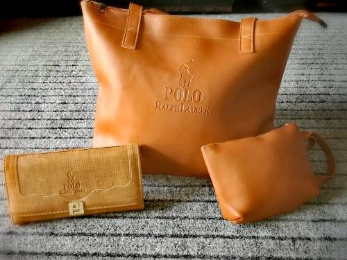 Polo hand bags and purse set
