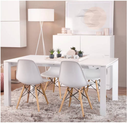 Modern Style Dining Chair -  WHITE Only - DEMO/DISPLAYED UNIT !!!!!!