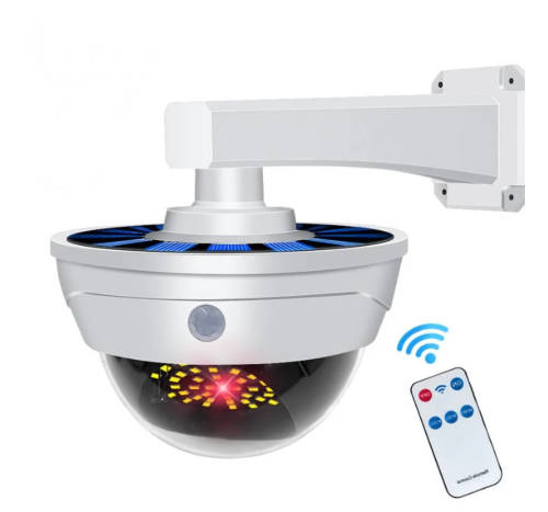 Solar Powered Fake Security Camera Shape Solar Light With PIR Motion Sensor Detection Lights