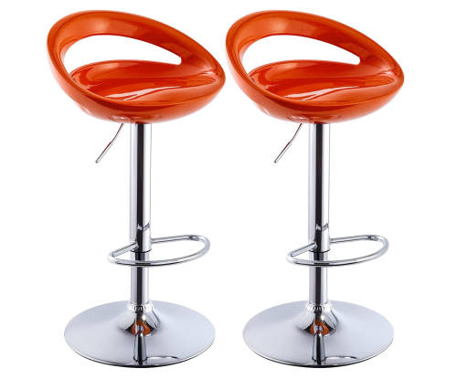 Bar Chair Bar Stool  Simple Casual European Kitchen Backrest Chairs Height Adjusted - Orange Only!!!