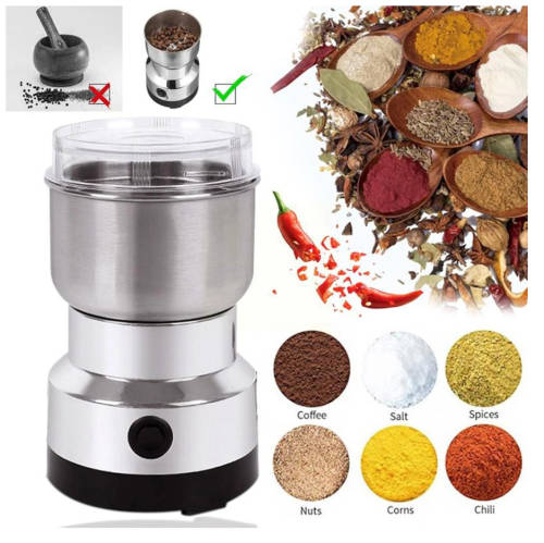 Electric Coffee Grinder 150W 220V Kitchen Cereals Beans Grinding Coffee Home Nuts Multifunctional Be