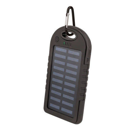 1pc 4000mAh Solar Power Bank Waterproof Dual USB Mobile Phone Fast Charger Battery with LED Light Fo