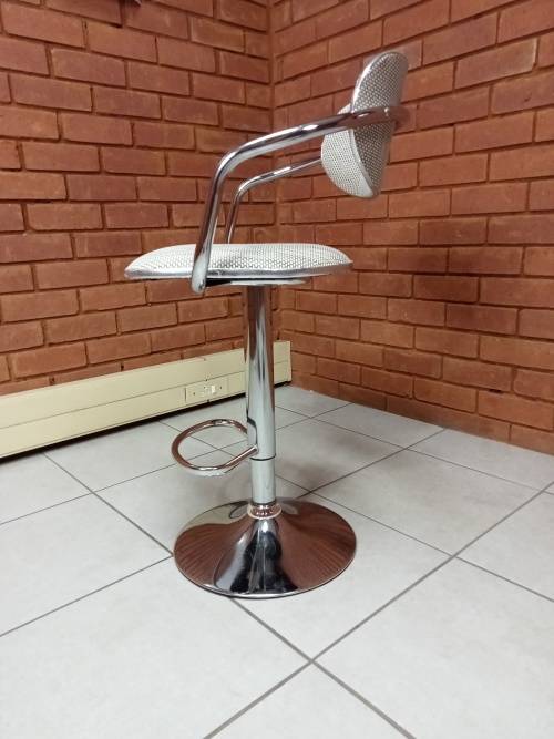 Bamboo Rattan Bar Stools - 1 ONLY - Beige Colour