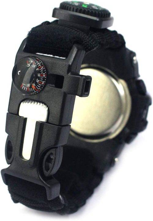G6 Outdoor Survival Bracelet Watch - Black