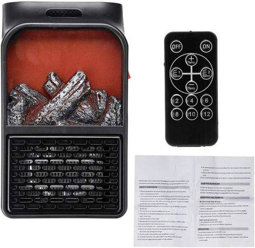 Mini Electric Wall-outlet Flame Heater Plug-in Air Warmer