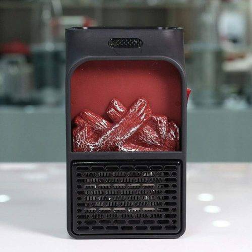 Mini Electric Wall-outlet Flame Heater Plug-in Air Warmer
