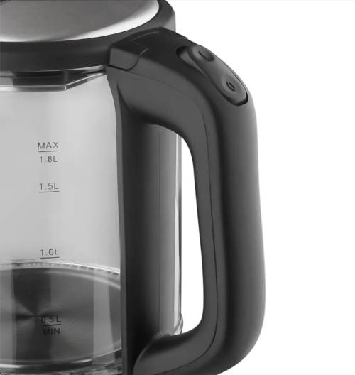 RAF Quality 1500W 2,5L Borosilicate Glass Electric Kettle