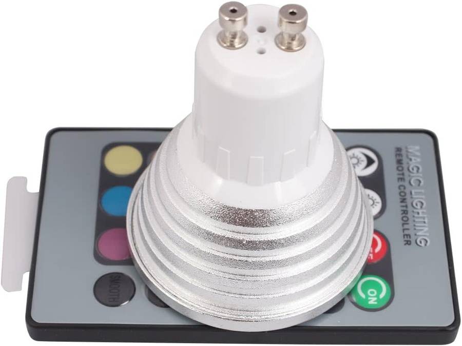 5W RGBW Remote Control GU10 LED Colour Changing Light Bulb