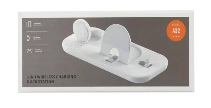 Wireless Charger Station, 3 in 1 Magnetic Charging Stand Compatible with iPhone