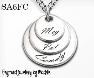 Necklace with 3 names - *FREE ENGRAVING*