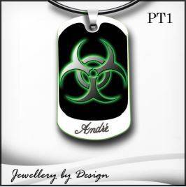 Glow tag with rubber cord