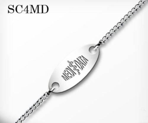 Personalised Medic Alert Bracelet | Free Engraving