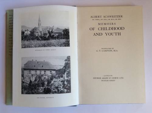 Memoirs of childhood and youth by Albert Schweitzer