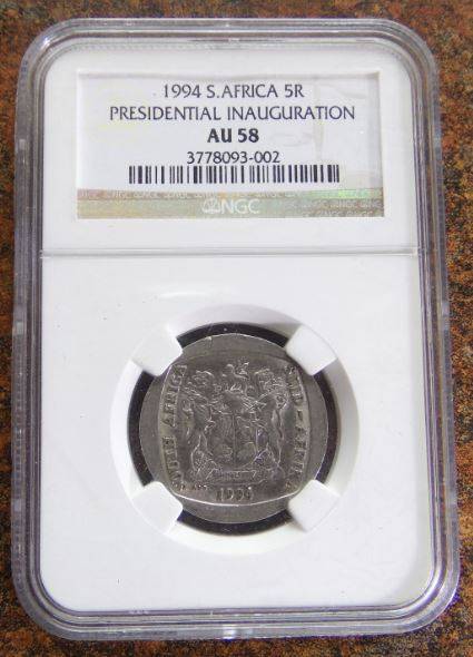 1994 S.Africa R5 Presidential Inauguration - AU58