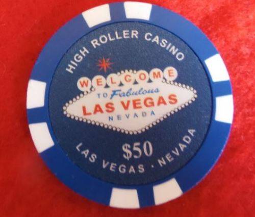 50$ Casino Chip - Nevada Las Vegas **High Roller Casino**