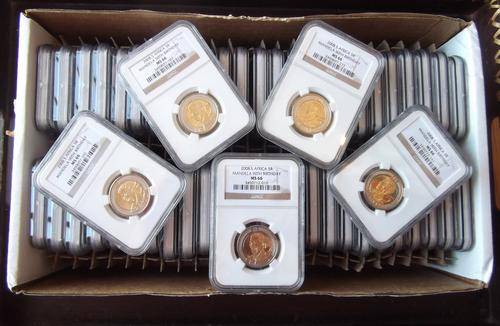 Batch of 50x MS66 Mandela Birthday Coins - 1 Bid for all 50 coins