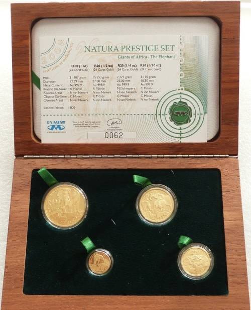 2008 Natura Elephant proof Gold set
