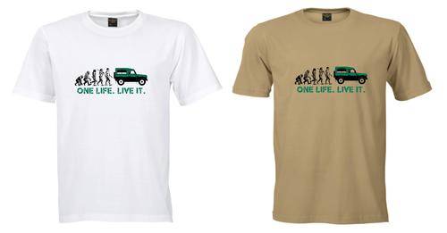 Land Rover - One Life, Live It T Shirts