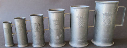 6 French Measuring? Jugs 'Region's or Provence's