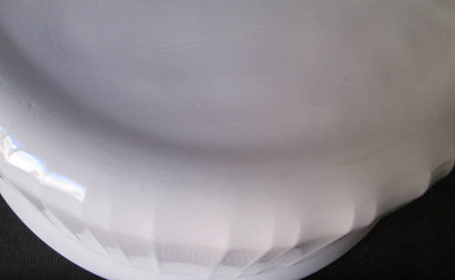 Corning Ware French White (Ribbed) Round Deep Dish with Lid F-5-B 1.6 Litre