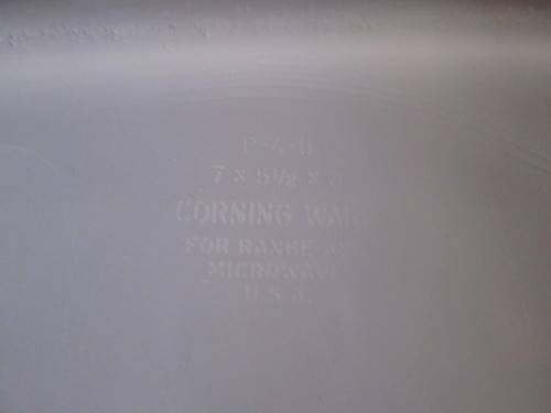 Corning Ware Spice of Life 'Le Persil Le Sauce' Dish No Lid P-4-B 7 X 5 ½ X 3