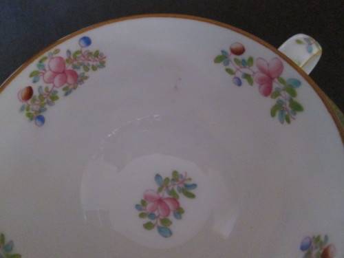 Vintage Mintons Green Cockatrice Pattern 4863 Trio