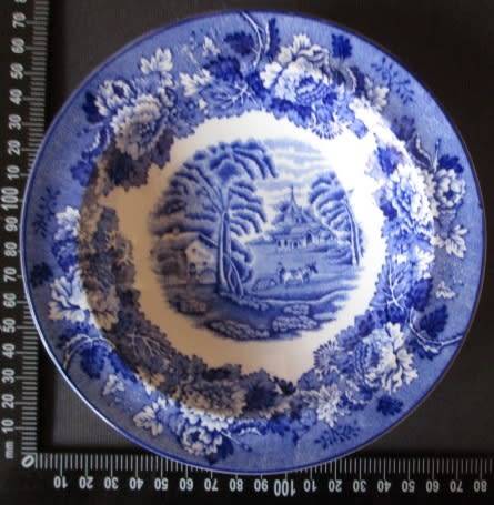 Woods Dessert Plate 'English Scenery'