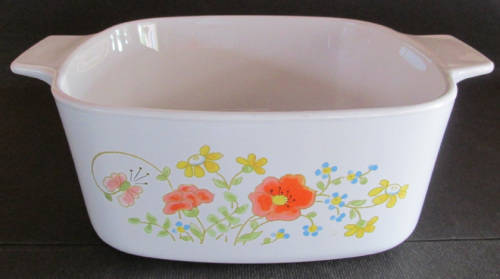 Corning Ware Wildflower Dutch Oven Casserole no Lid A-1½-B 1½ Quart