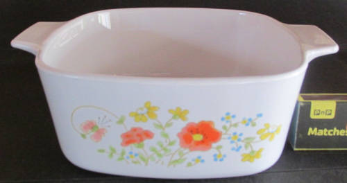 Corning Ware Wildflower Dutch Oven Casserole no Lid A-1½-B 1½ Quart